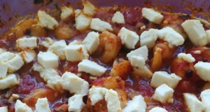 Shrimps Saganaki (Greek Recipe)