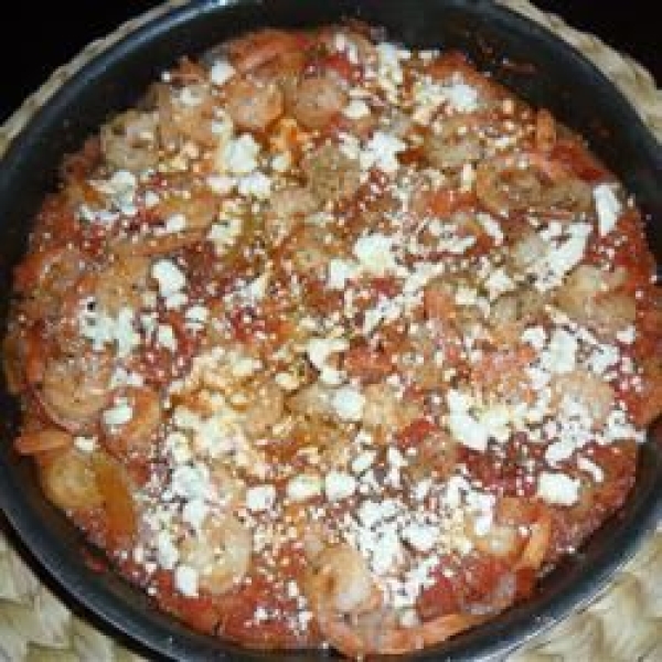 Shrimps Saganaki (Greek Recipe)