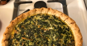 Spinach and Carrot Quiche