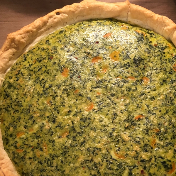 Spinach and Carrot Quiche