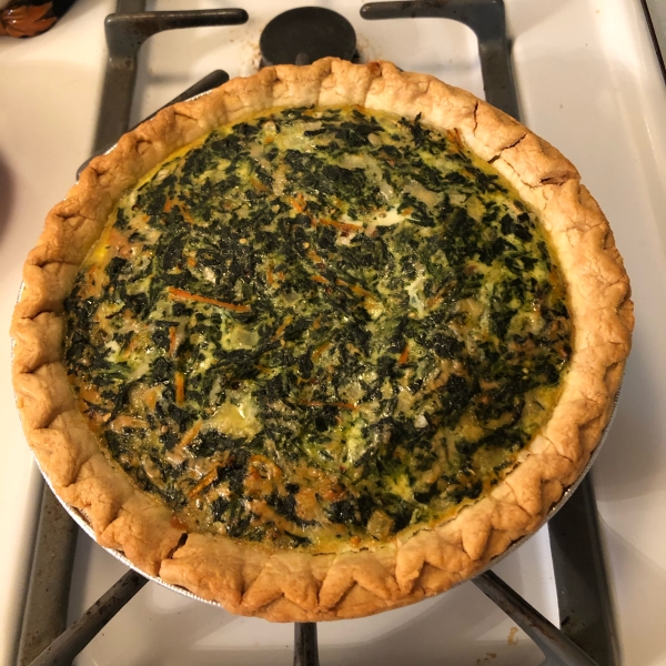 Spinach and Carrot Quiche