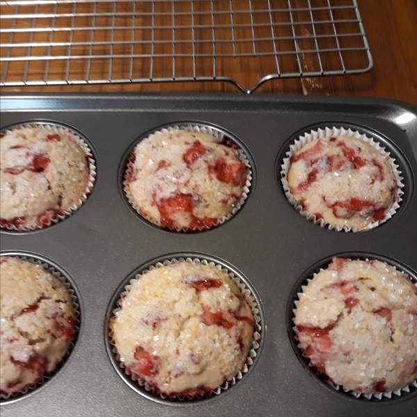 Raspberry Almond Muffins