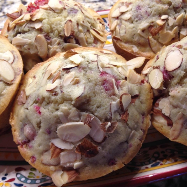 Raspberry Almond Muffins