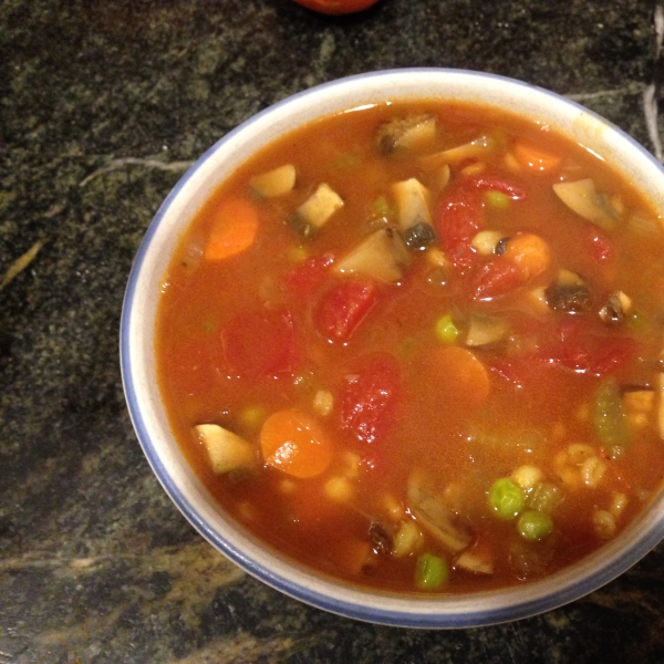 Ham Mushroom Barley Soup