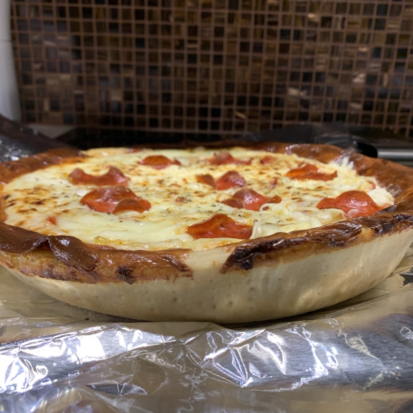 Deep-Dish Cast Iron Pizza