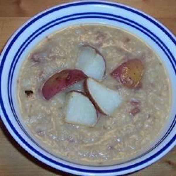 Roasted Garlic Potato Soup