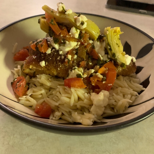 Greek-Style Baked Chicken Cutlets