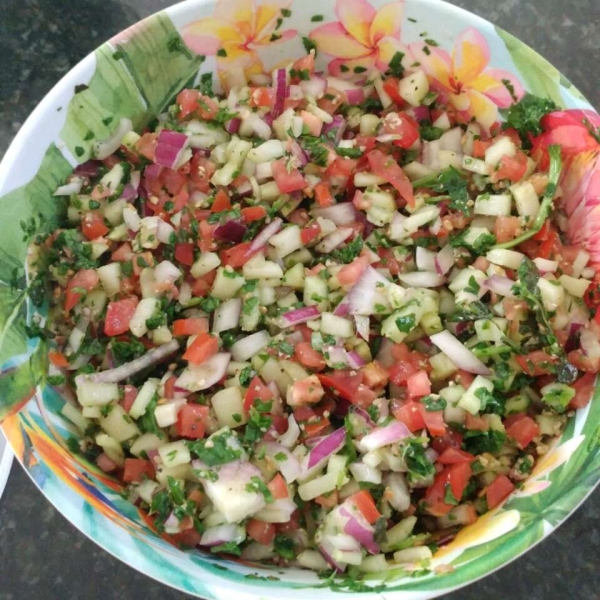 Amazing Cucumber Basil Salad