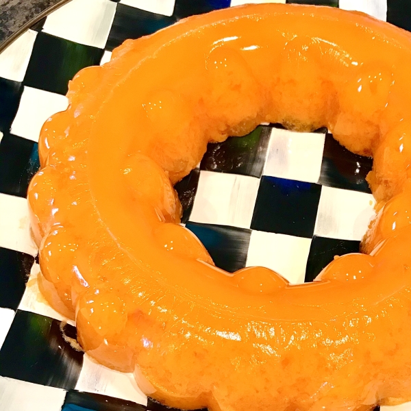 Orange Sherbet Gelatin Mold