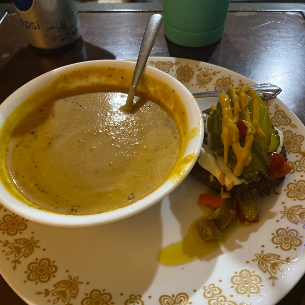 Curried Butternut Squash and Pear Soup