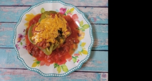 Mexican-Style Chicken-Stuffed Peppers