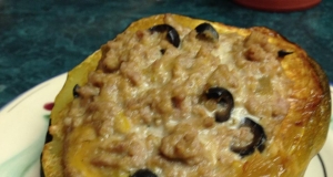 Turkey-Stuffed Acorn Squash