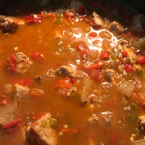 Roasted Green Chile Stew