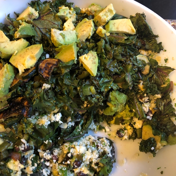 California/Mexican Cauliflower Rice with Avocado and Kale