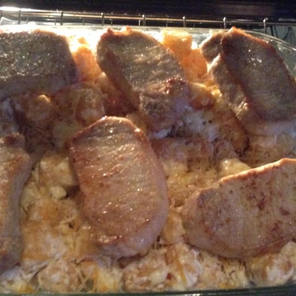 Hash Brown and Pork Chop Casserole