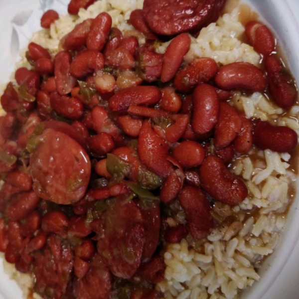 Pressure Cooker Red Beans and Sausage