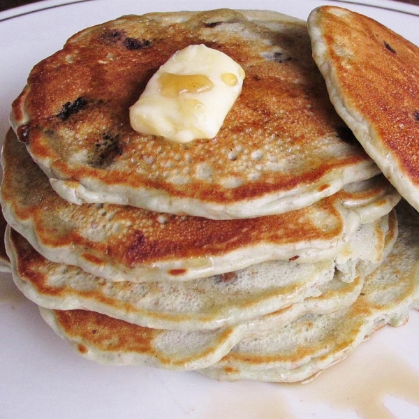 Mom's Oatmeal Blueberry Pancakes