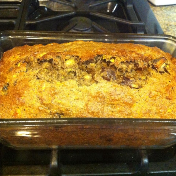 Banana Date Flaxseed Bread
