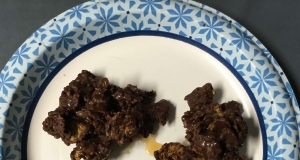 Chocolate Peanut Butter Cornflake Cookies