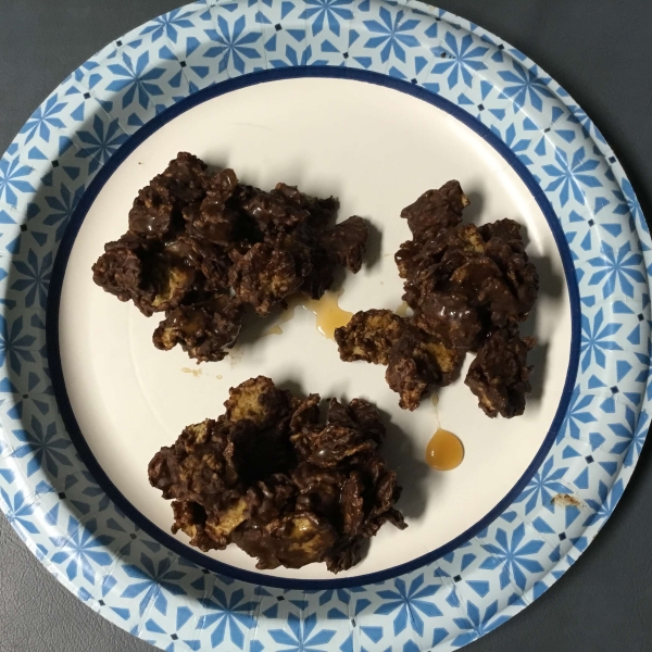 Chocolate Peanut Butter Cornflake Cookies