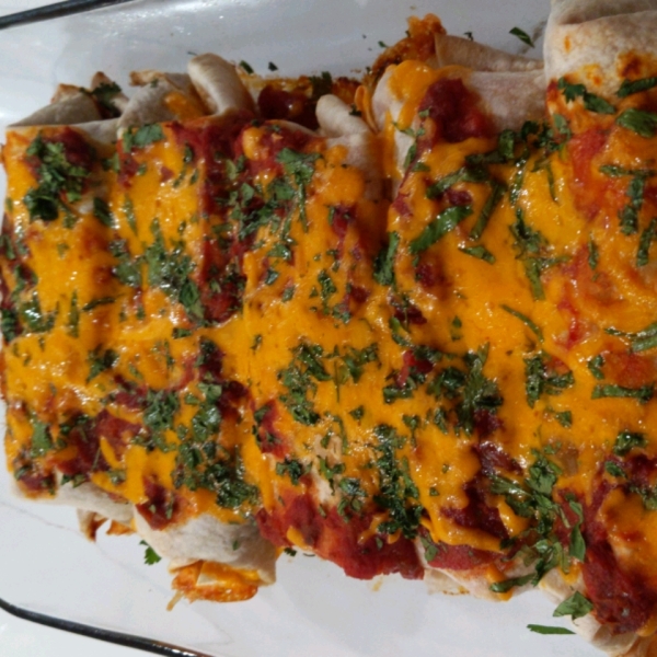 Black Bean and Rice Enchiladas