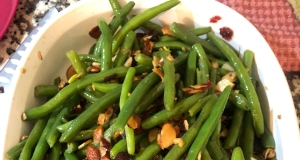 Chef Bill's Green Bean Almondine with Cranberries