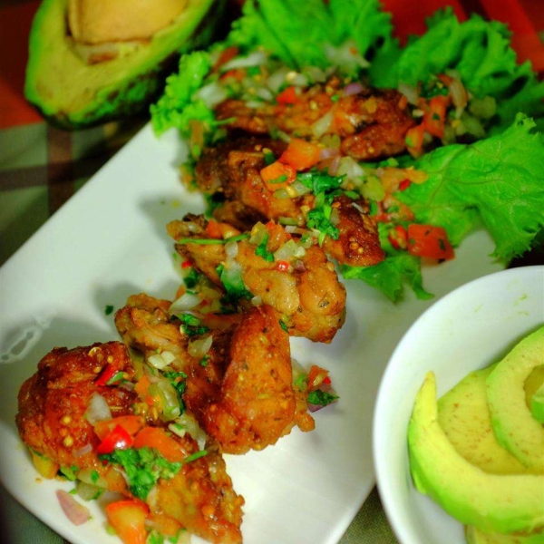 Mexican Buffalo Wings with Salsa Sauce