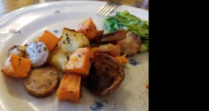 Sweet Potato and Apple Sausage Casserole