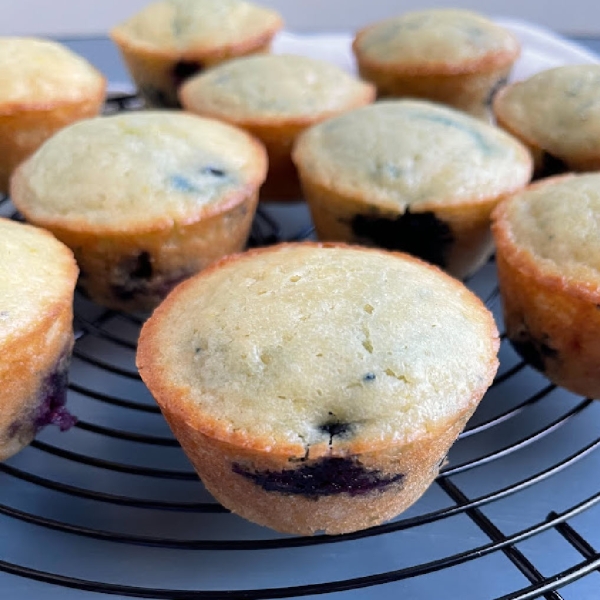 World's Best Lemon Blueberry Muffins