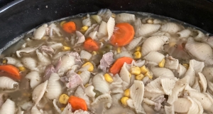 Slow Cooker Turkey Soup with Dumplings