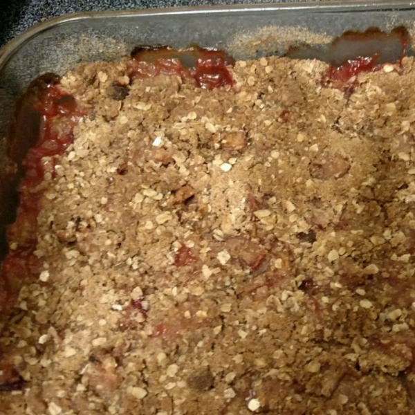 Rhubarb Strawberry Cake