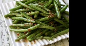 Spicy Garlic-Sesame Green Beans