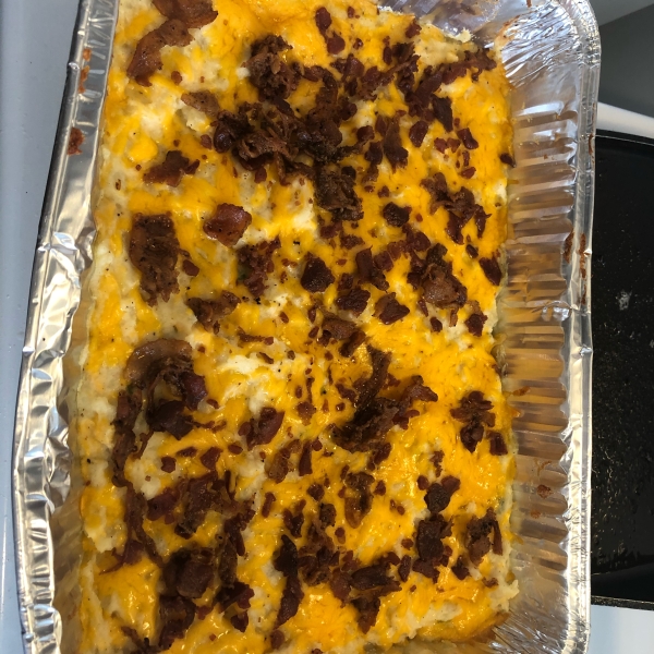 Twice Baked Potato Casserole With Bacon