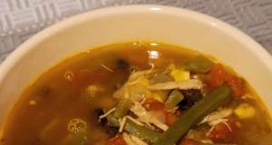 Hearty Chicken Tortilla Soup with Beans