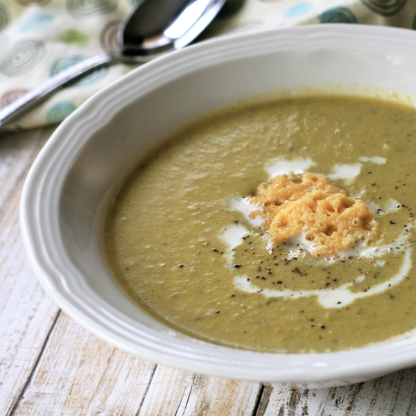 Cream of Thyme Asparagus Soup