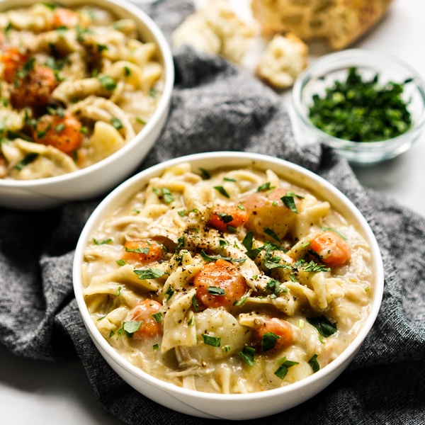 Instant Pot® Creamy Chicken Noodle Soup