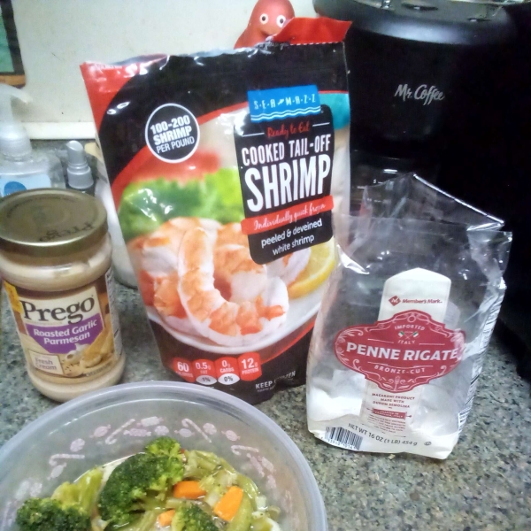 Peppered Shrimp Alfredo