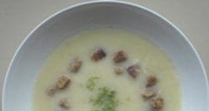 Celery Root Soup with Croutons