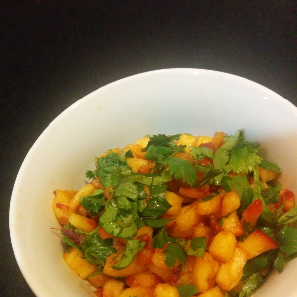 Simple Peach Salsa