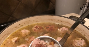 Italian Wedding Soup with Venison Meatballs