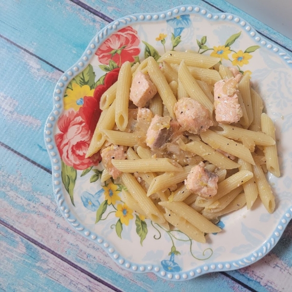 Lemon Pasta with Salmon