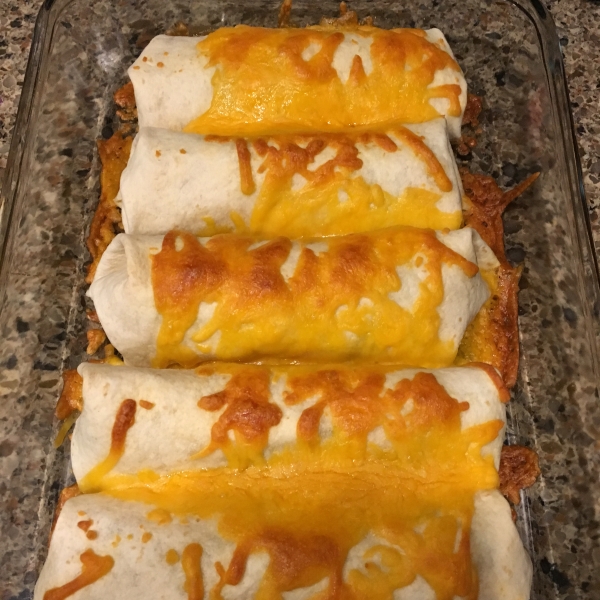 Fiesta Chicken Burritos