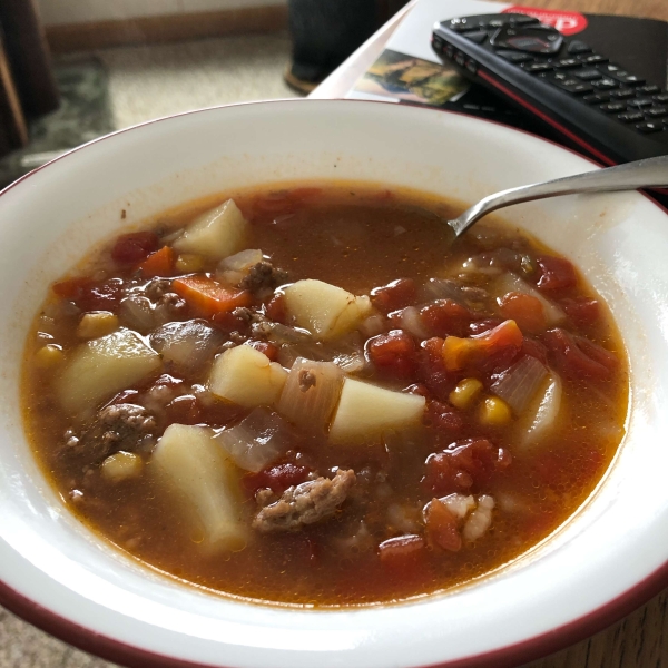 Hamburger Rice Soup