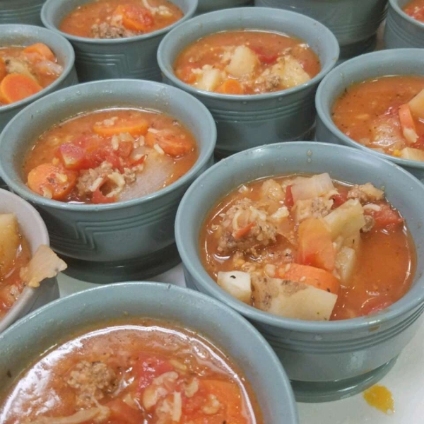 Hamburger Rice Soup