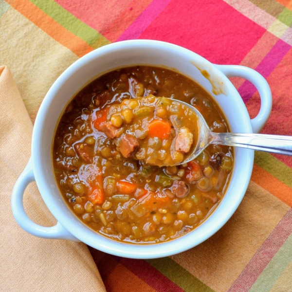 Instant Pot® Lentil and Ham Soup