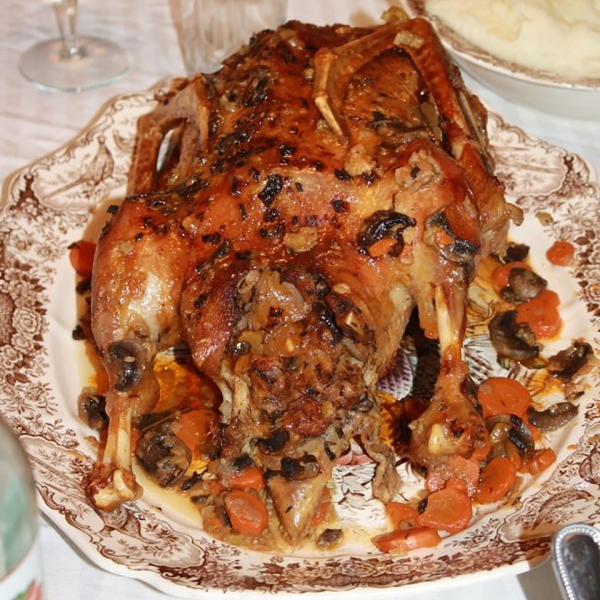 Roast Goose with Stuffing