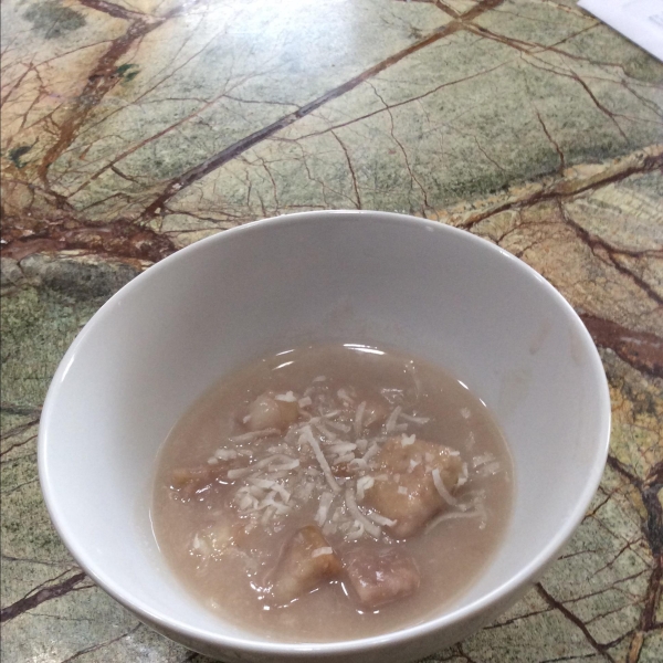 Tender Taro Root Cooked in Coconut Milk