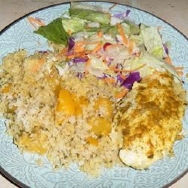 Curried Chicken with Mango Rice