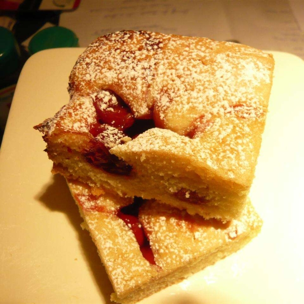 Cherry Glazed Sponge Cake