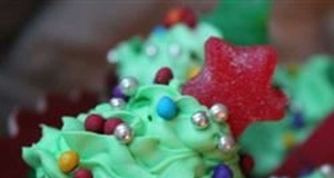 Christmas Tree Mini Cupcakes